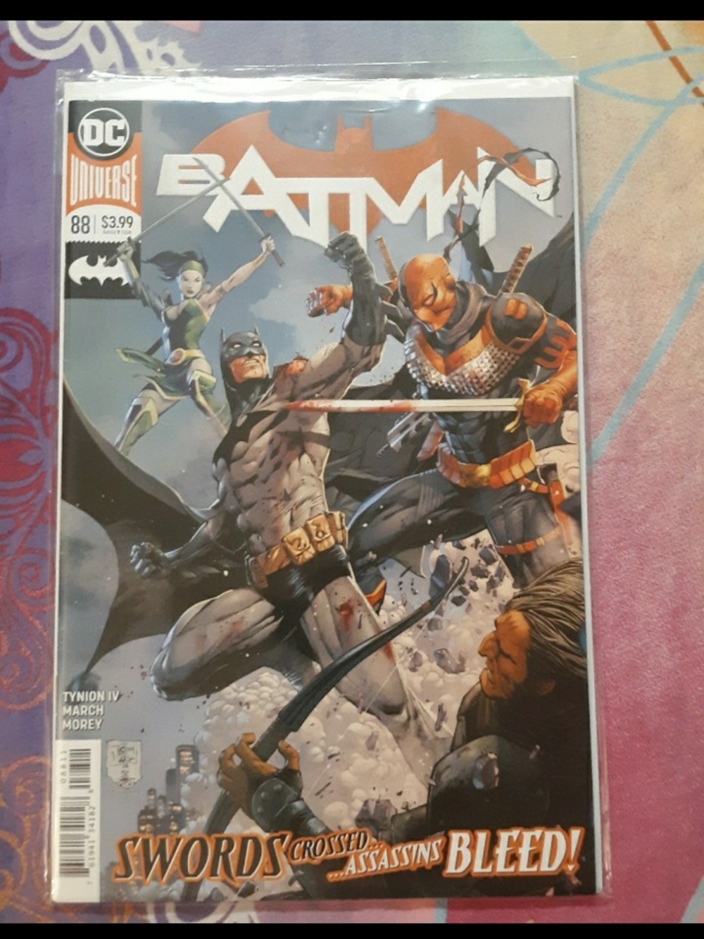 DC Batman Comic Cover — Black, Orange, Gray